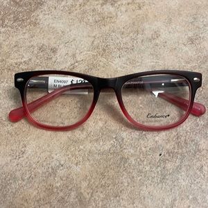Black to pink fade women’s plastic glasses